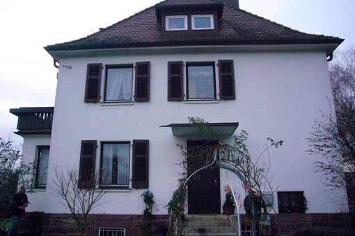 Die Frontansicht des Hauses