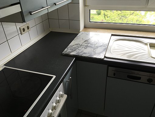 Küche, Arbeitsfläche, vor dem Umbau, Reiser Bau GmbH